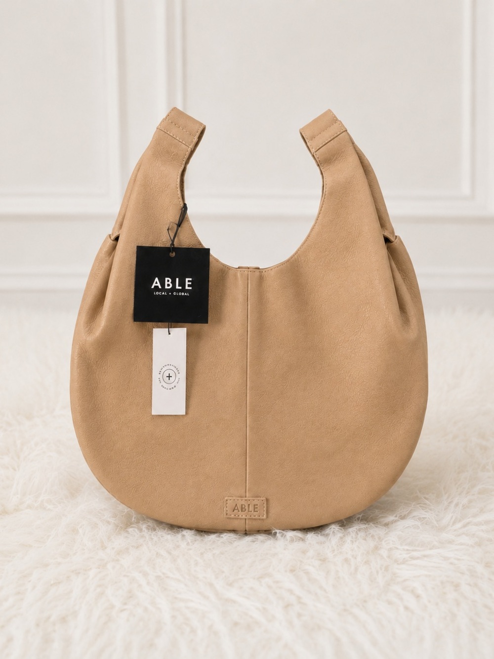 ABLE Fawn Florencia Leather Clutch NWT - Picture 3 of 3